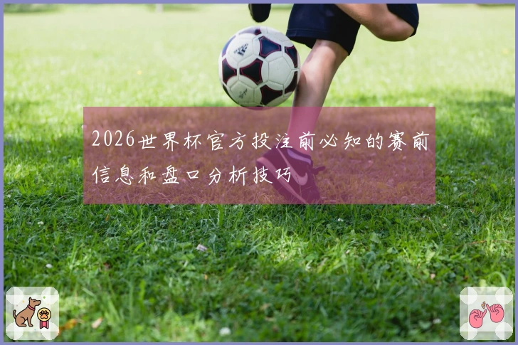 2026世界杯官方投注前必知的赛前信息和盘口分析技巧